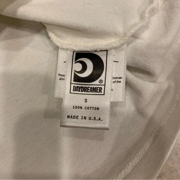 Daydreamer Johnny Cash Ghost Riders in the Sky Ivory Cropped Tee, Small - Picture 3 of 9